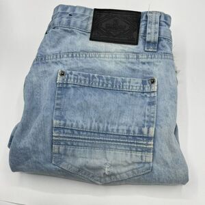 SouthPole‎ Authentic Collection Light Distressed Denim Jean  Shorts Men's Sz 34